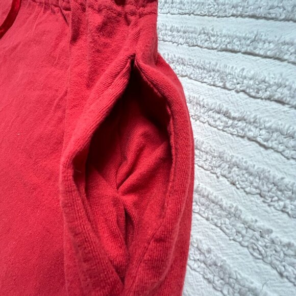 RARE Blue Fish Hand Printed Skirt Drawstring Waist and Hem Organic Cotton 2 Red - Picture 6 of 7